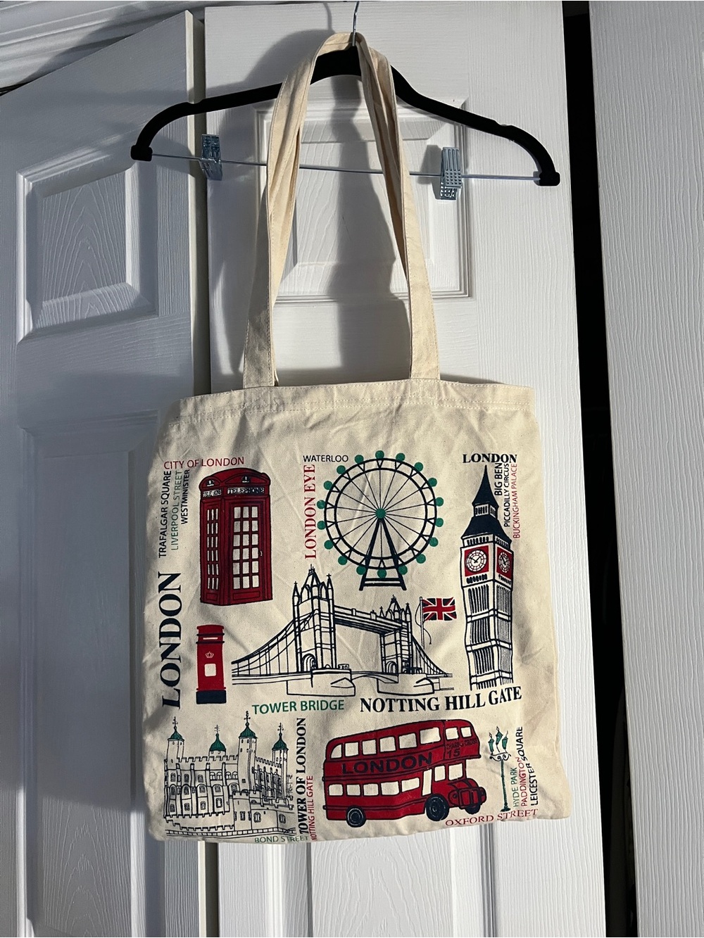 Cream London Landmark Canvas Tote Bag